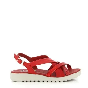 24 Hrs 24087 Red Slingback Sandals