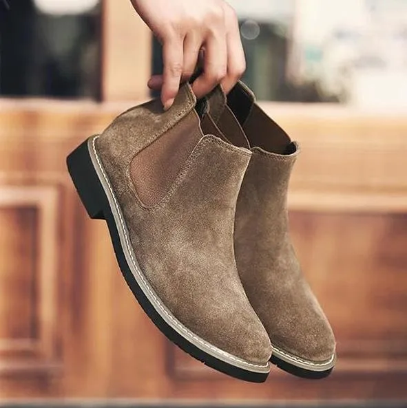 Angelo Ricci™ Chelsea Leather Ankle Boots