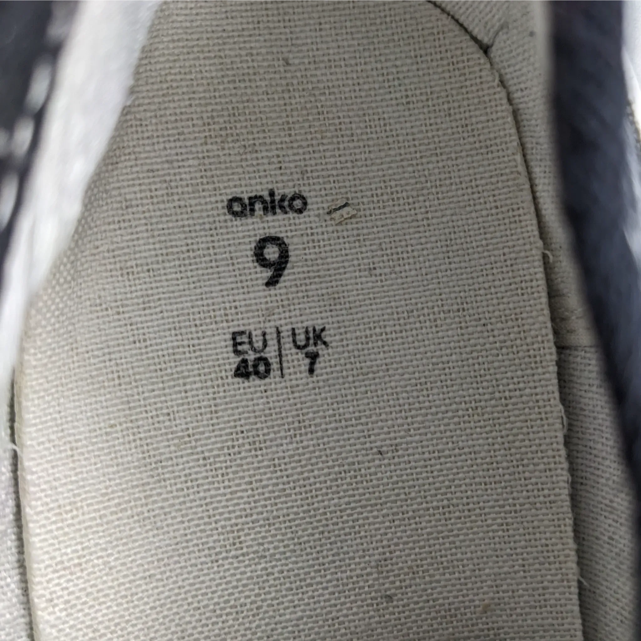 Anko Black Sneakers