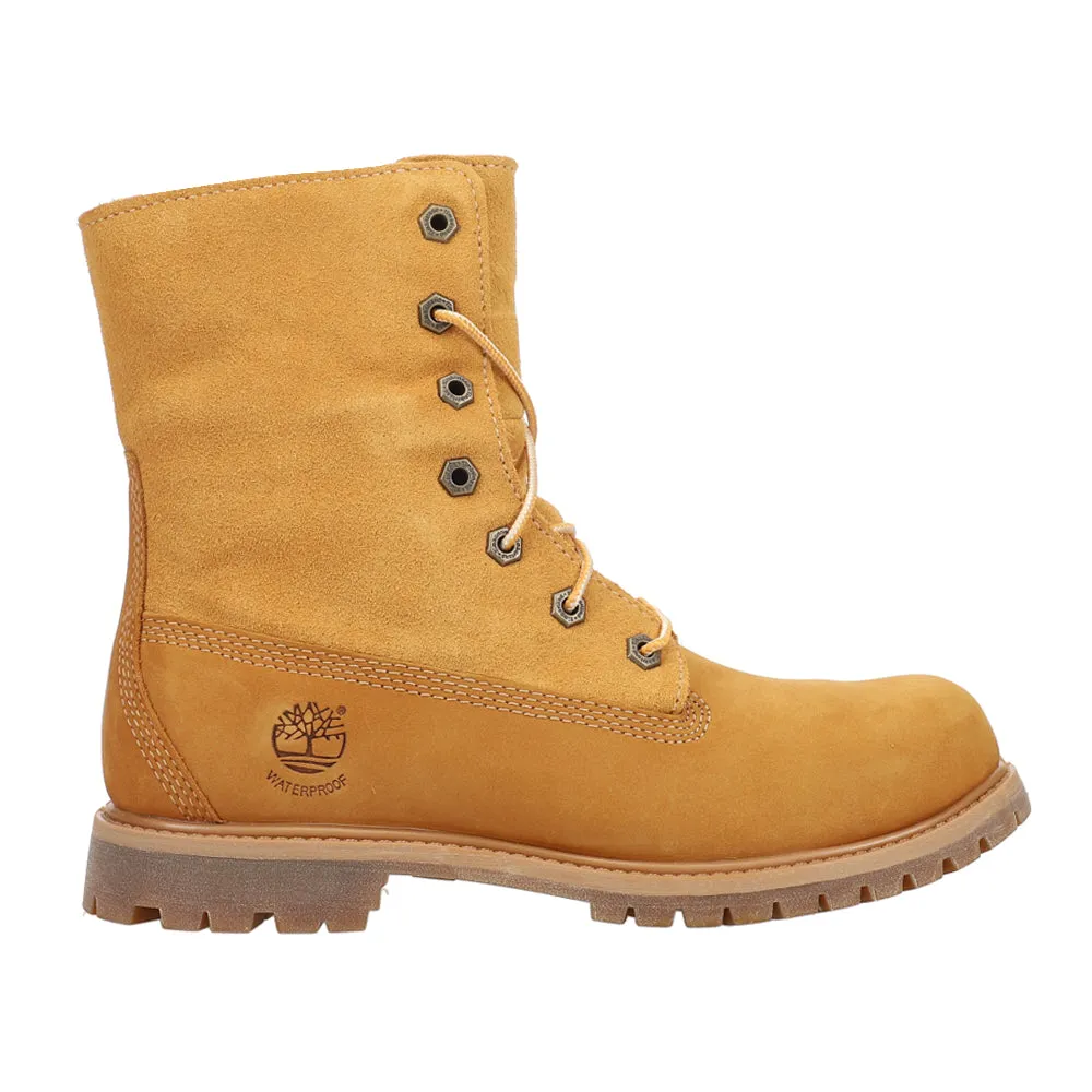 Authetntics Waterproof Fold-Down Lace Up Boots