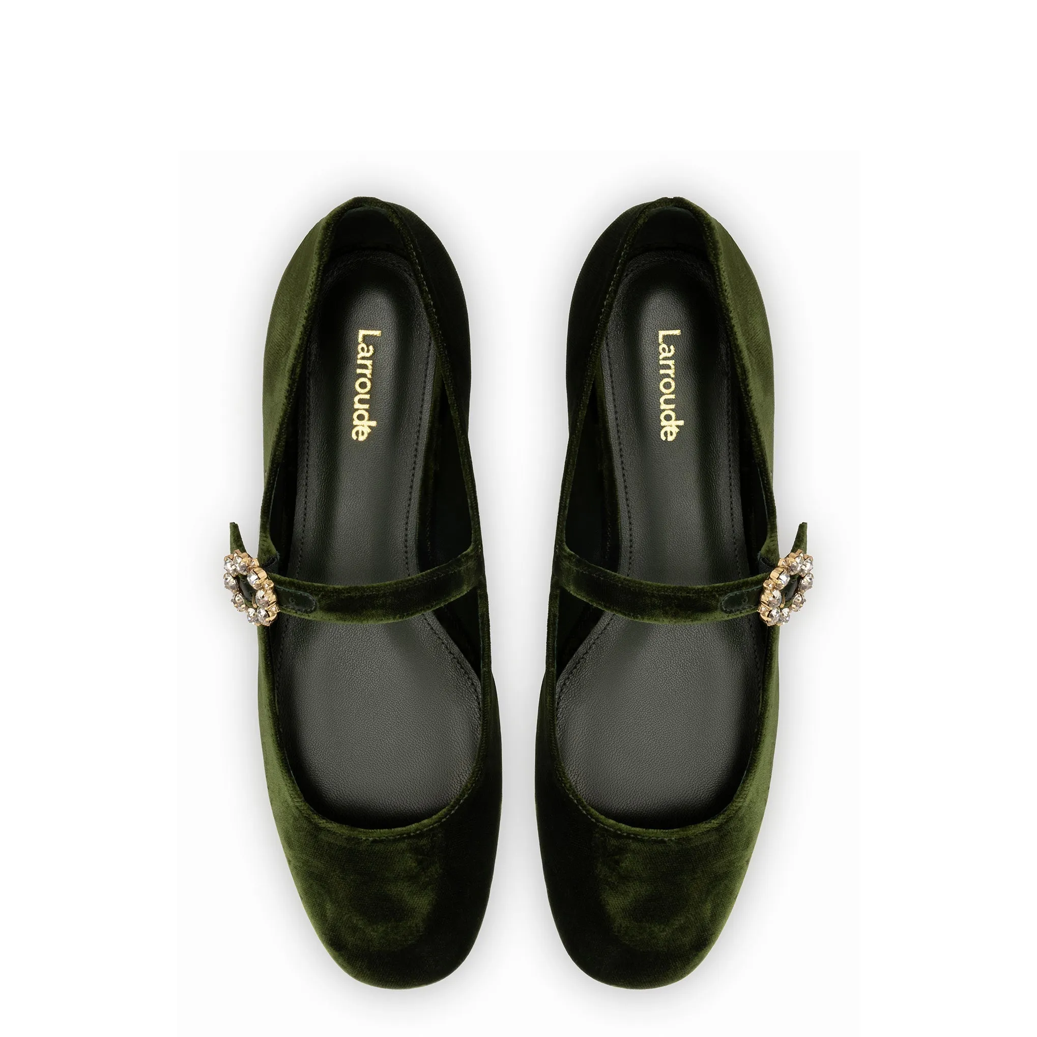 Blair Ballet Flat In Bosco Velvet