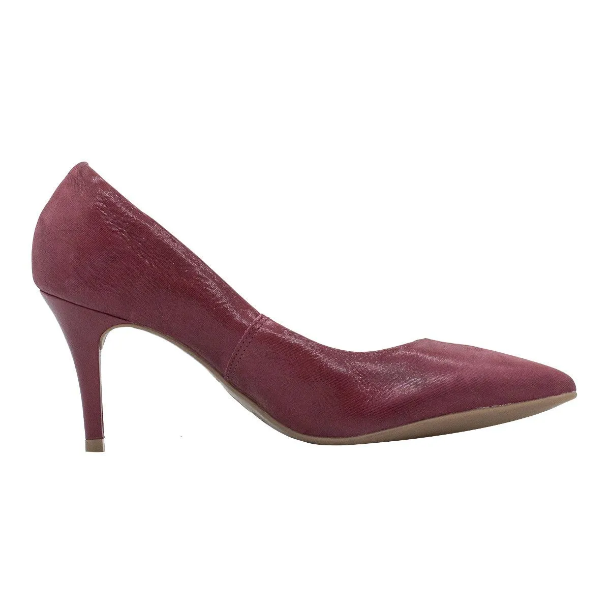 Botter Pointed Toe Pump High-Heel Shoes Fabric Red Colour For Women