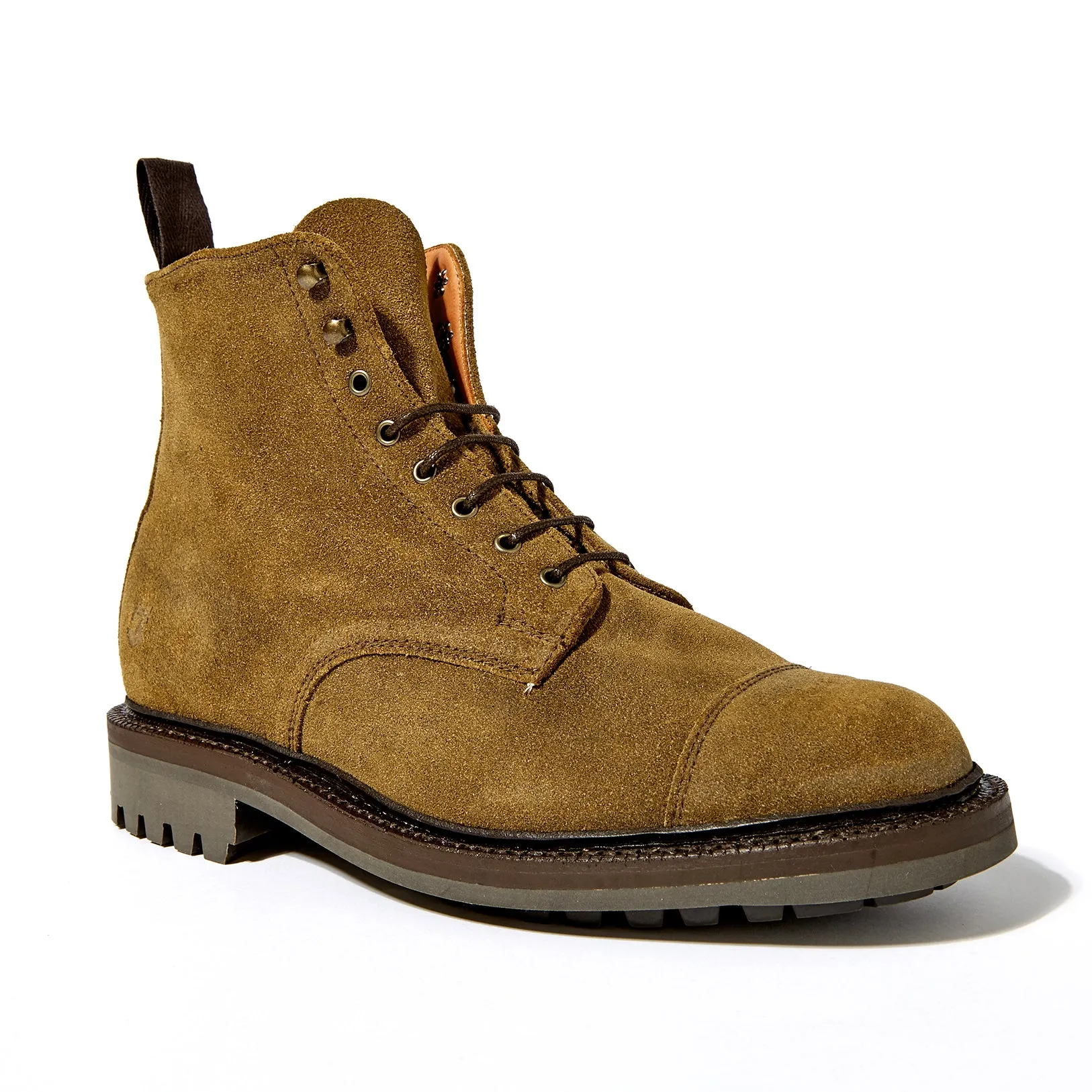 British Made Upton Suede Derby Cap Boot