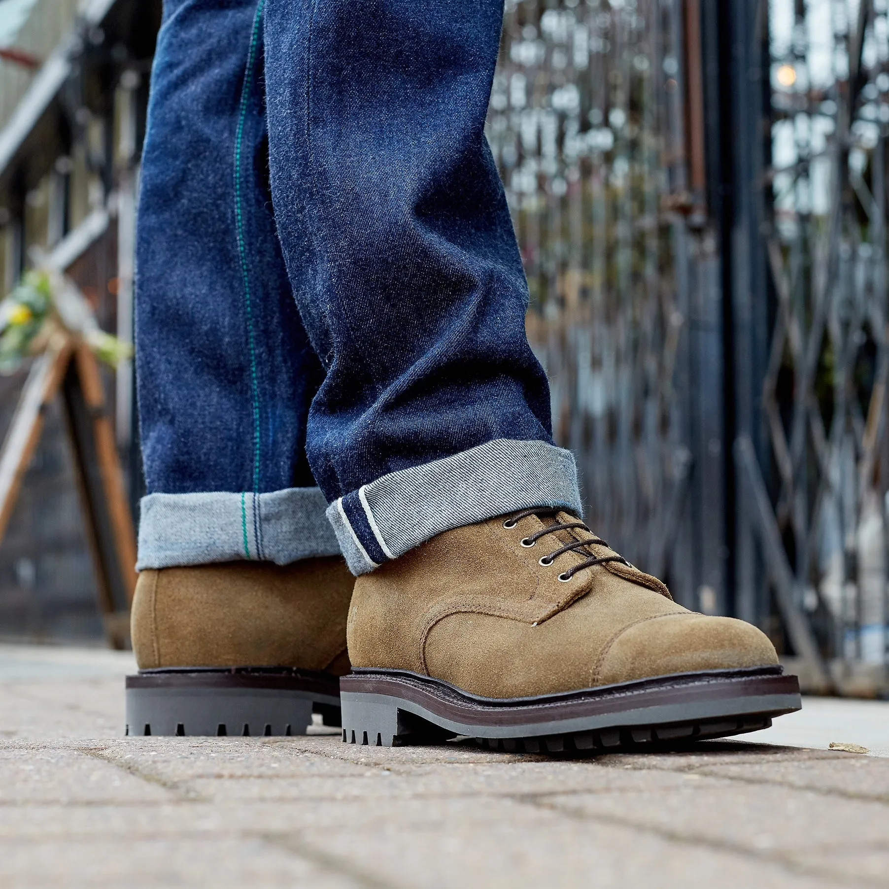 British Made Upton Suede Derby Cap Boot