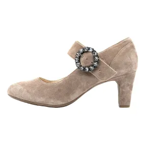 Bugatti Pump High-Heel Shoes Fabric Brown Colour For Women