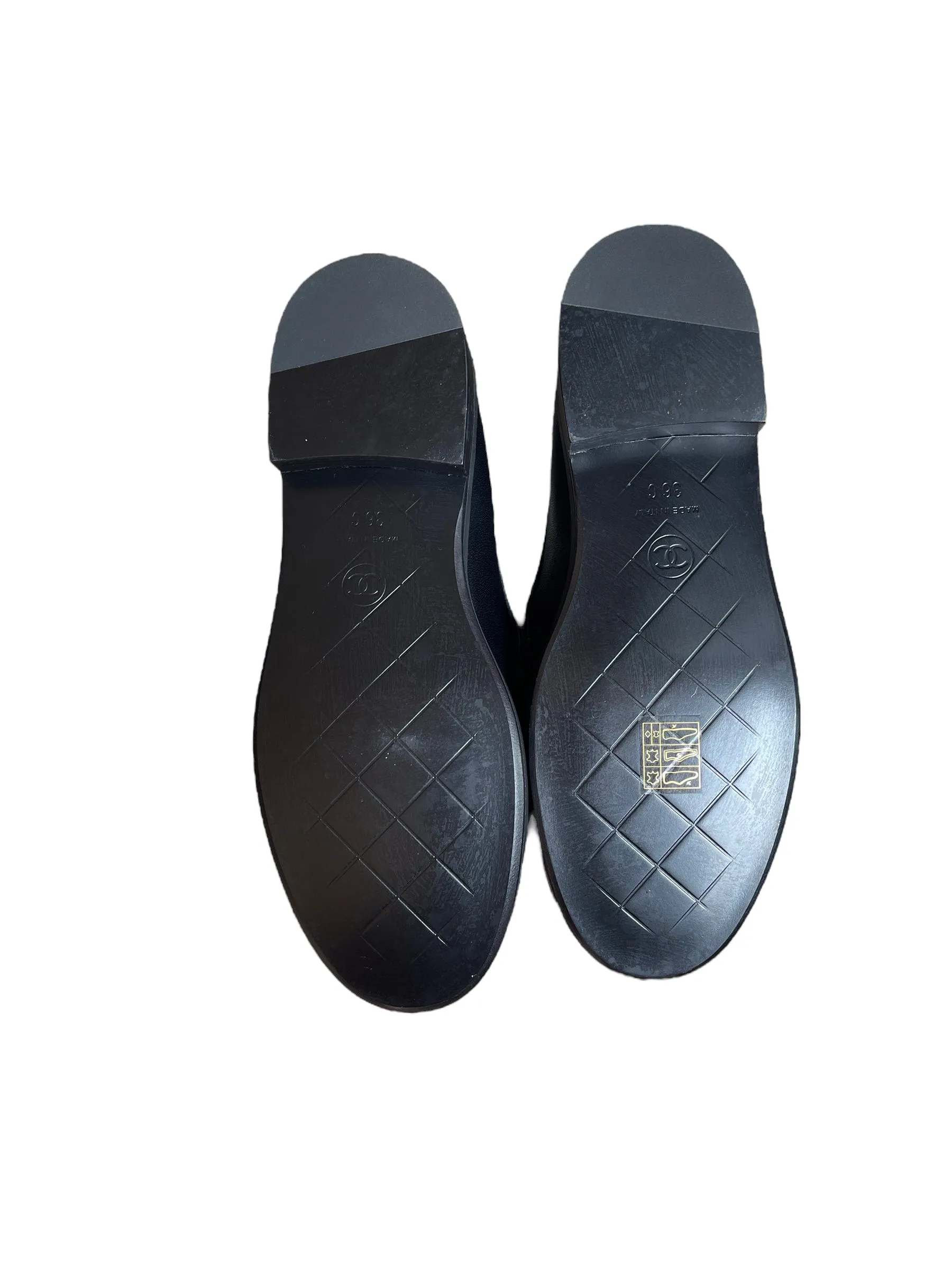 Chanel Turnlock Loafers Black LGHW 36C SKC1607