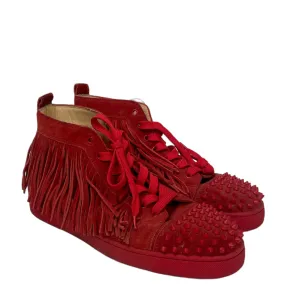 Christian Louboutin/Hi-Sneakers/EU 43.5/Cotton/RED/