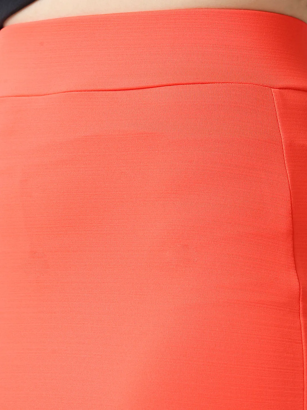 Disrupt Women Orange Fitted Short Skirt