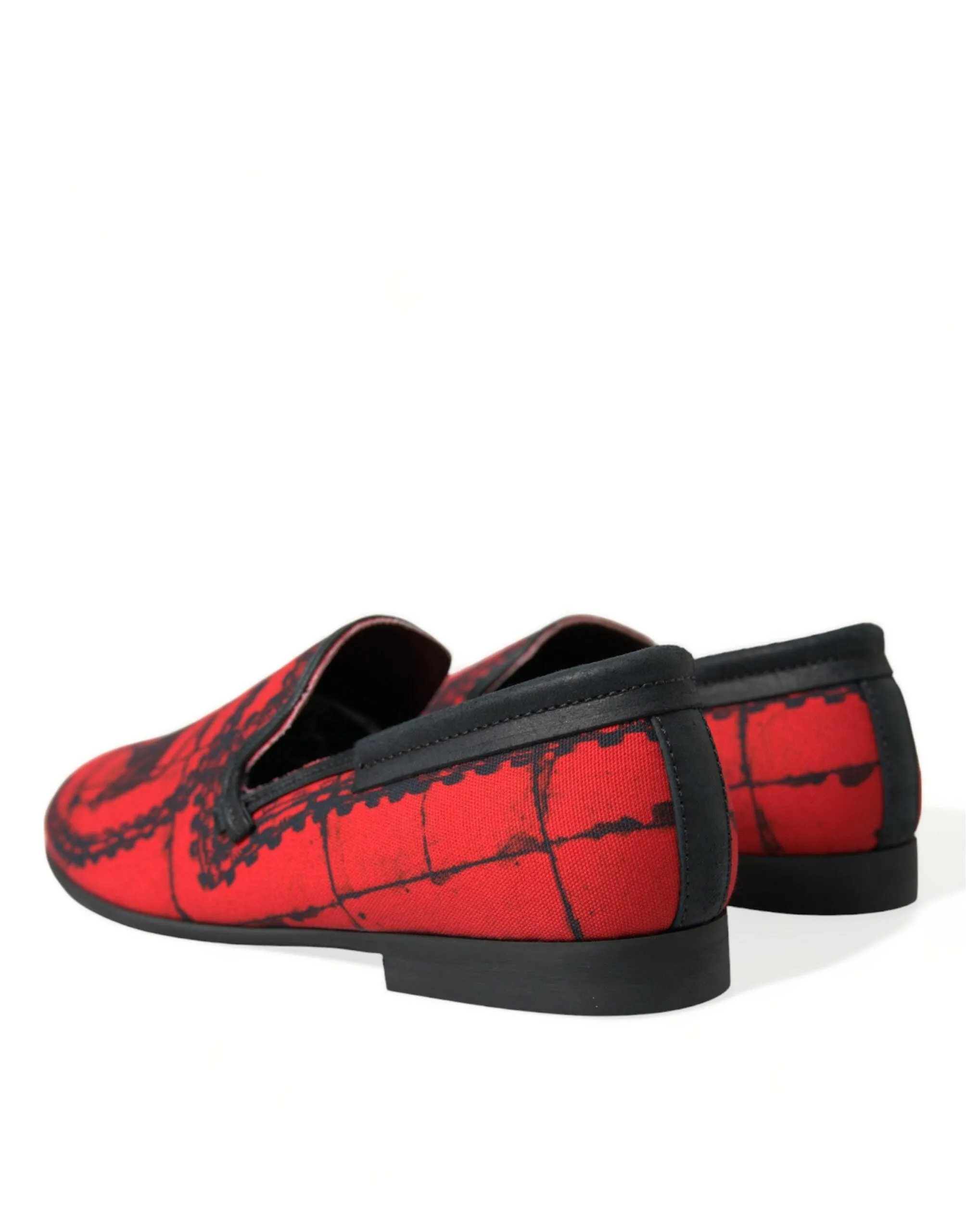 Dolce & Gabbana Red Black Torero Loafers