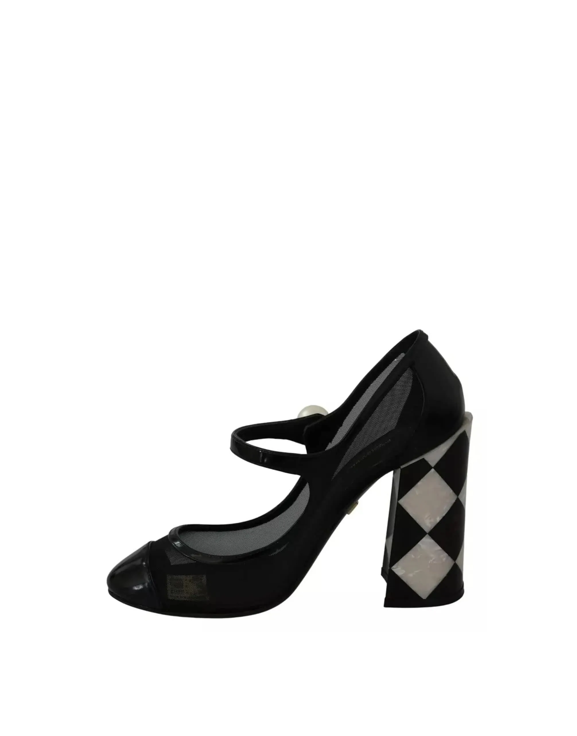 Embellished Harlequin Mary Janes Sandals
