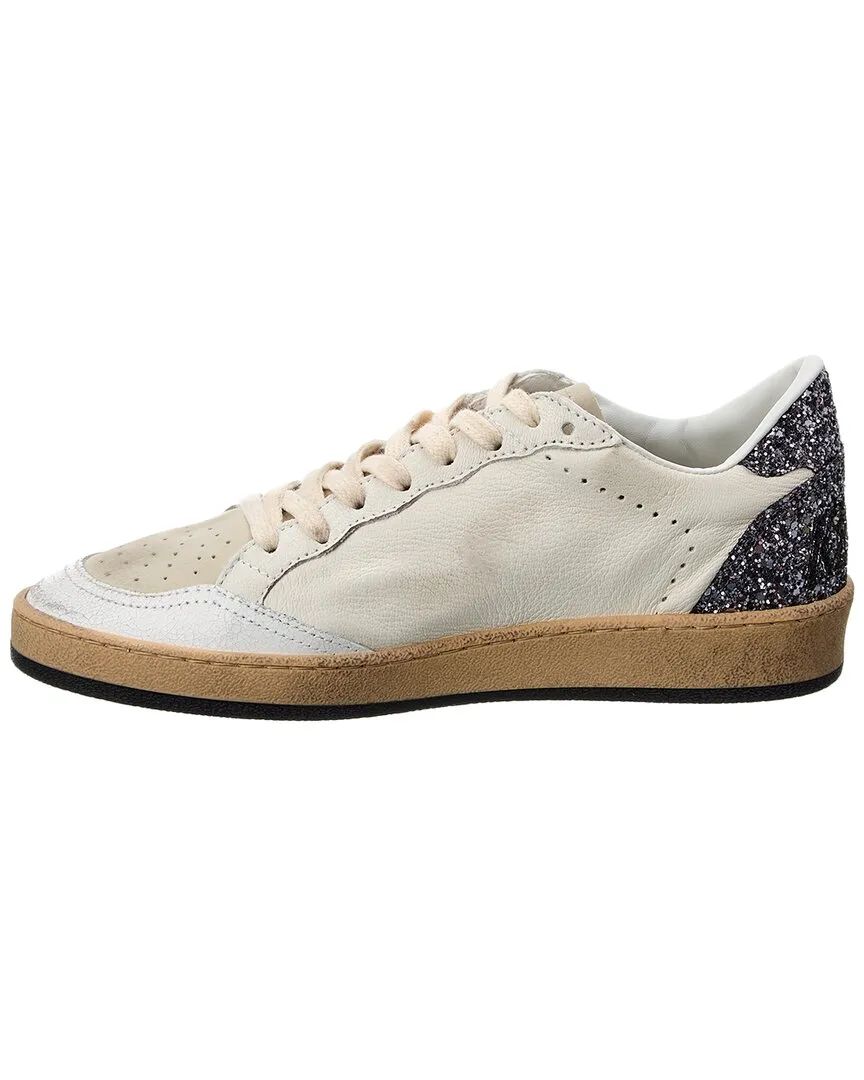 Golden Goose Ball Star Leather & Glitter Sneaker
