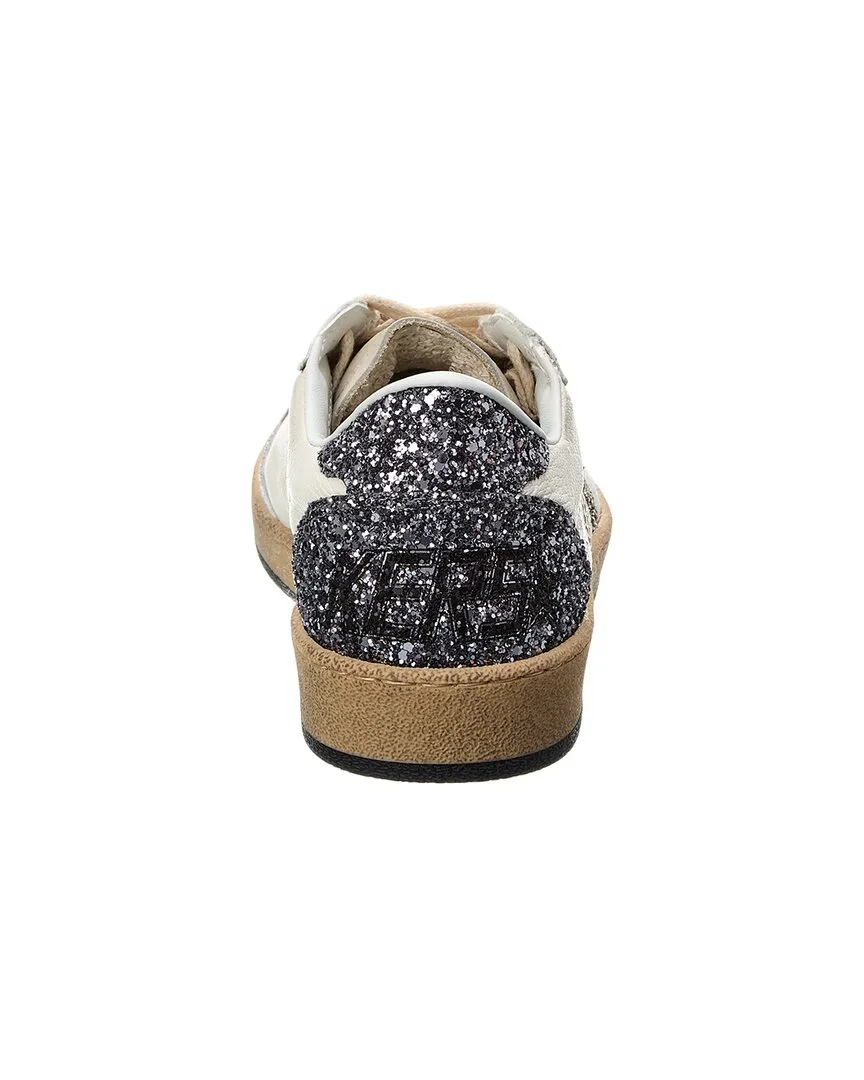 Golden Goose Ball Star Leather & Glitter Sneaker