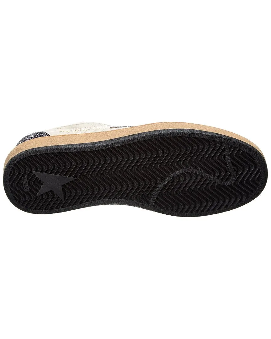 Golden Goose Ball Star Leather & Glitter Sneaker