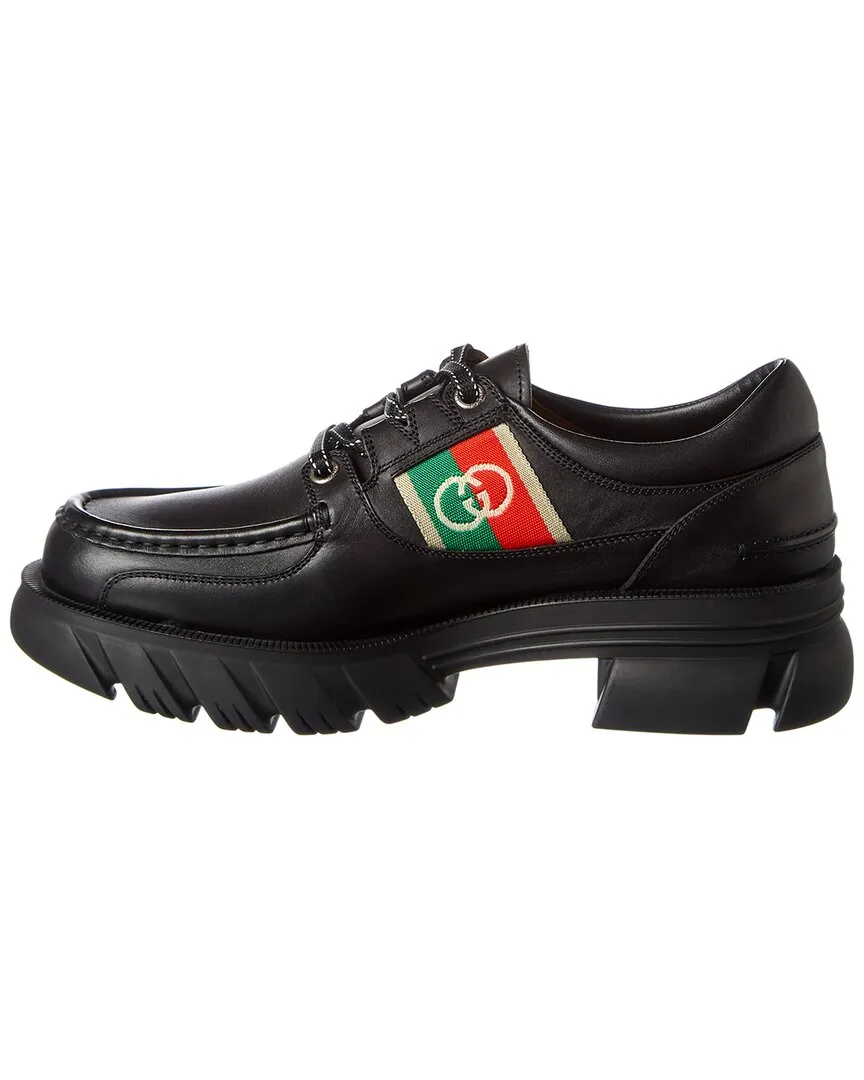 Gucci Interlocking G Leather Oxford
