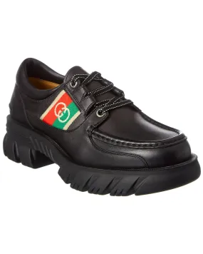 Gucci Interlocking G Leather Oxford
