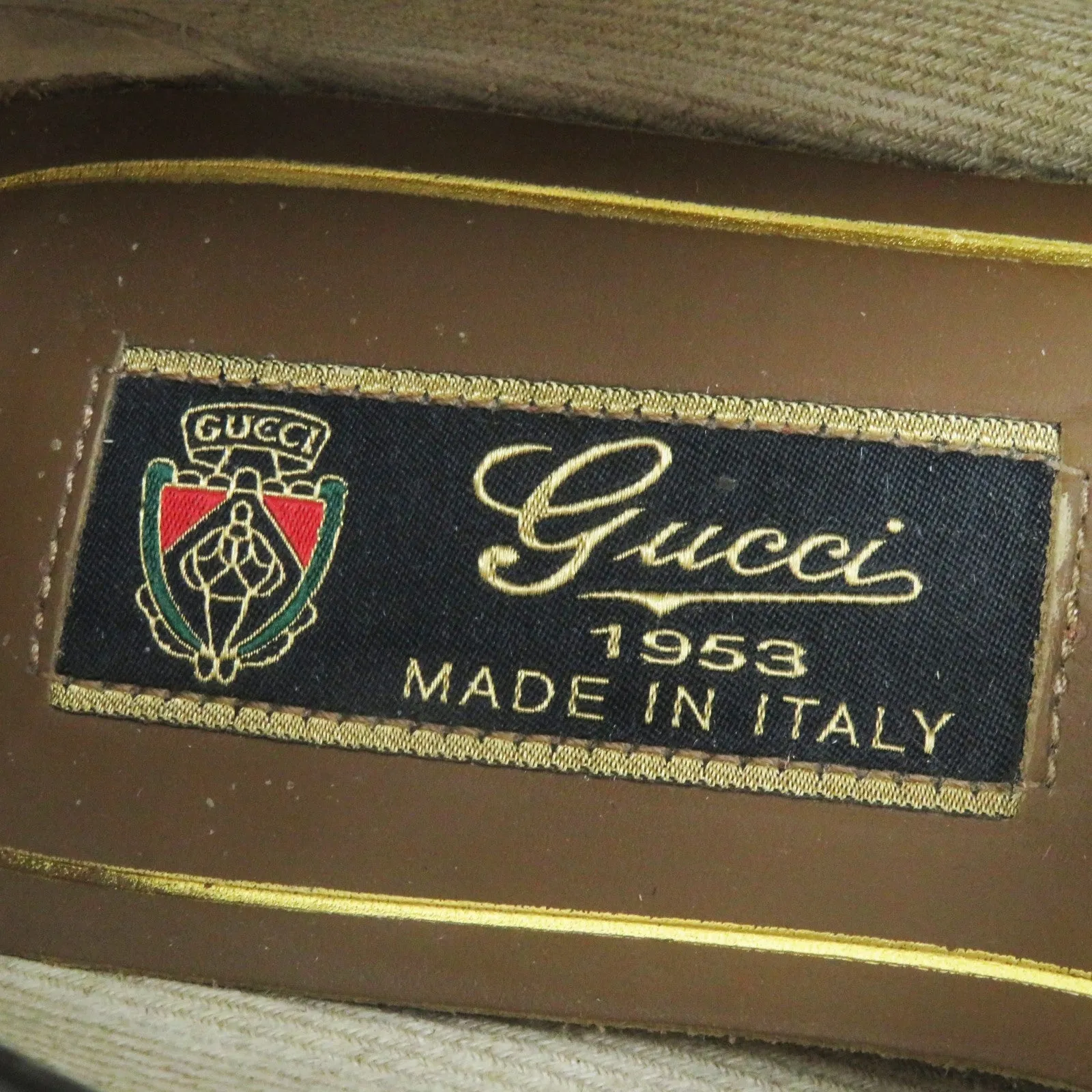 GUCCI loafers leather black 36