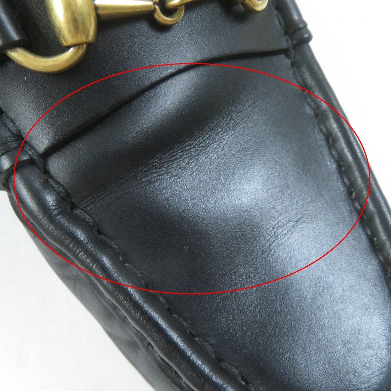 GUCCI loafers leather black 36