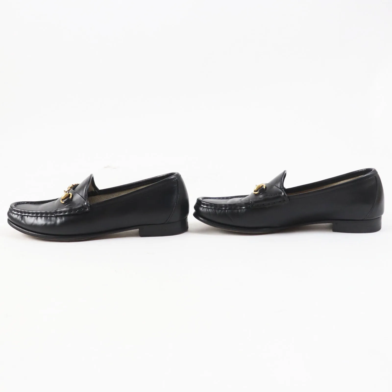 GUCCI loafers leather black 36