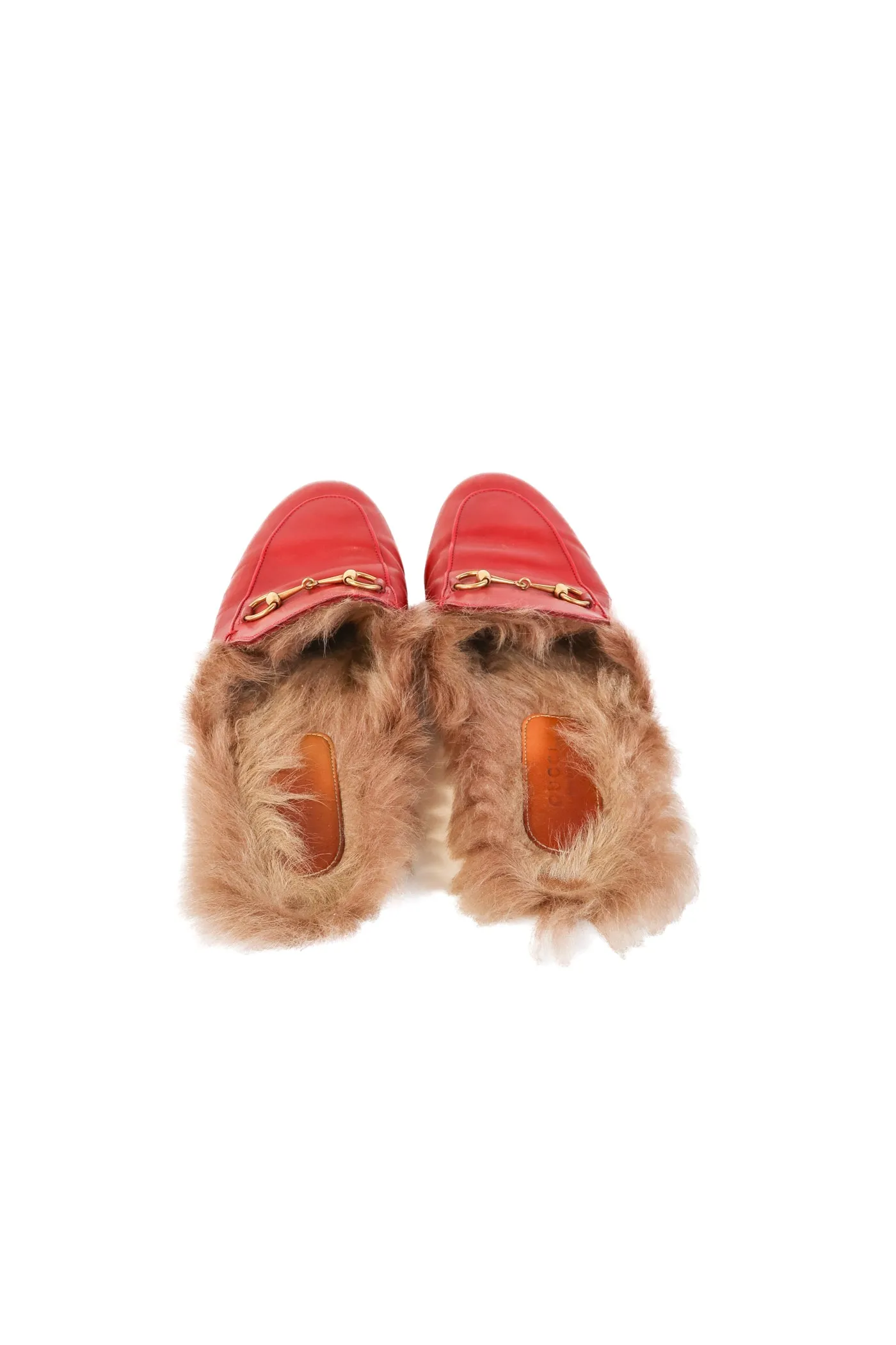 Gucci red leather loafers (39/ US9; retail $1,050)