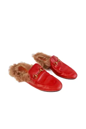 Gucci red leather loafers (39/ US9; retail $1,050)