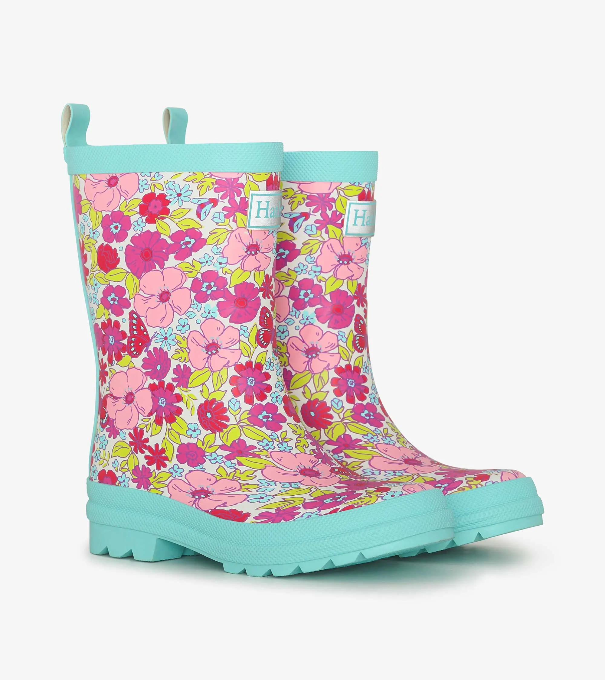 Hatley Groovy Flowers Matte Rain Boots