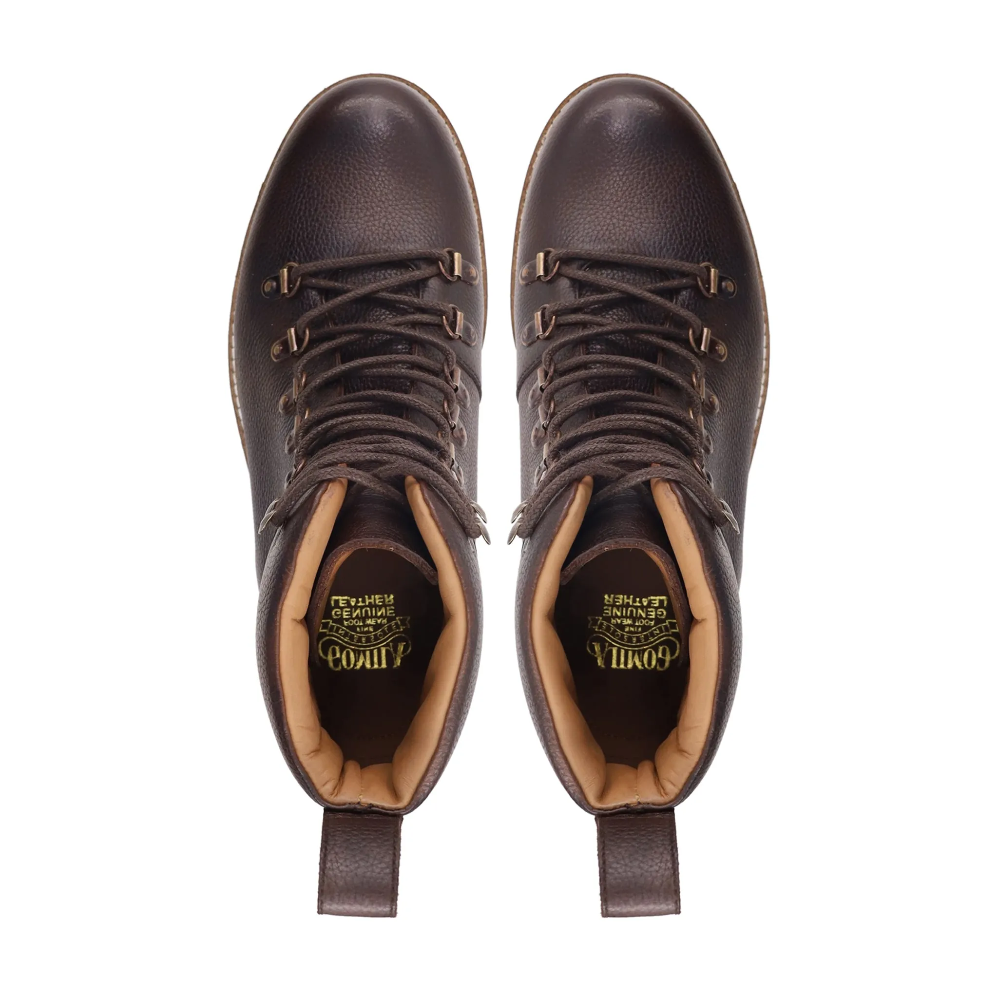 Hecla -Men's Dark Brown Pebble Grain Leather Boot