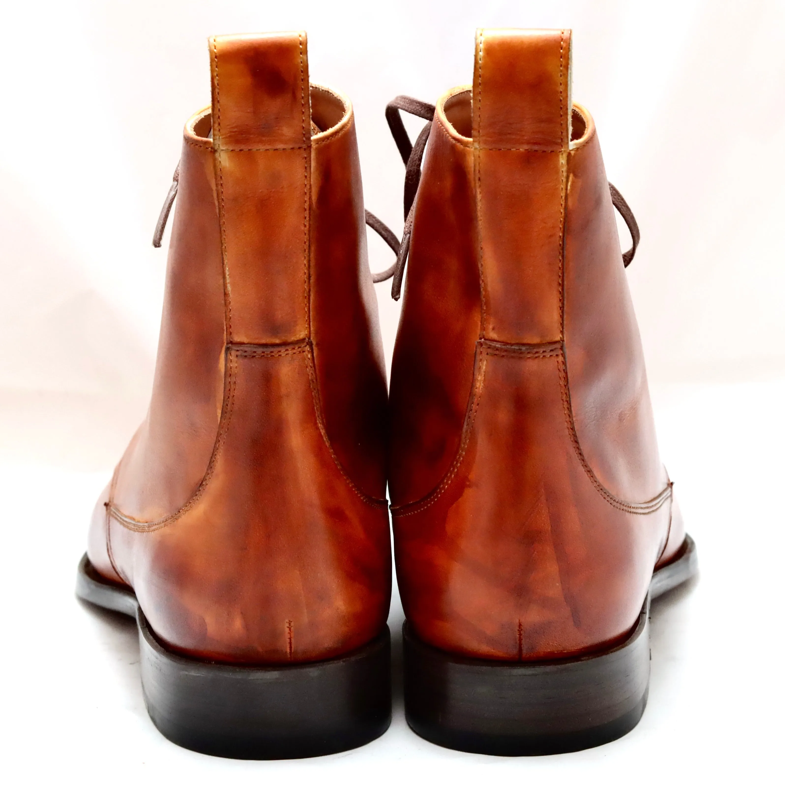 Heel cap derby Boot  | Antique Cognac  | calf