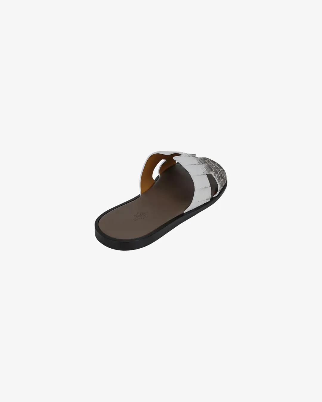 Hermes Himalayan Blanc Crocodile Izmir Sandal