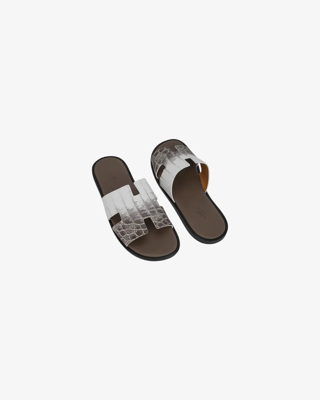 Hermes Himalayan Blanc Crocodile Izmir Sandal