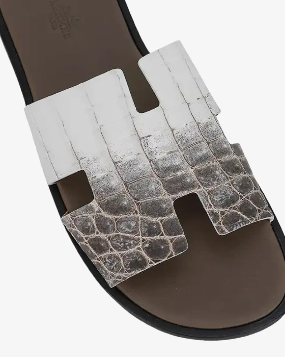 Hermes Himalayan Blanc Crocodile Izmir Sandal