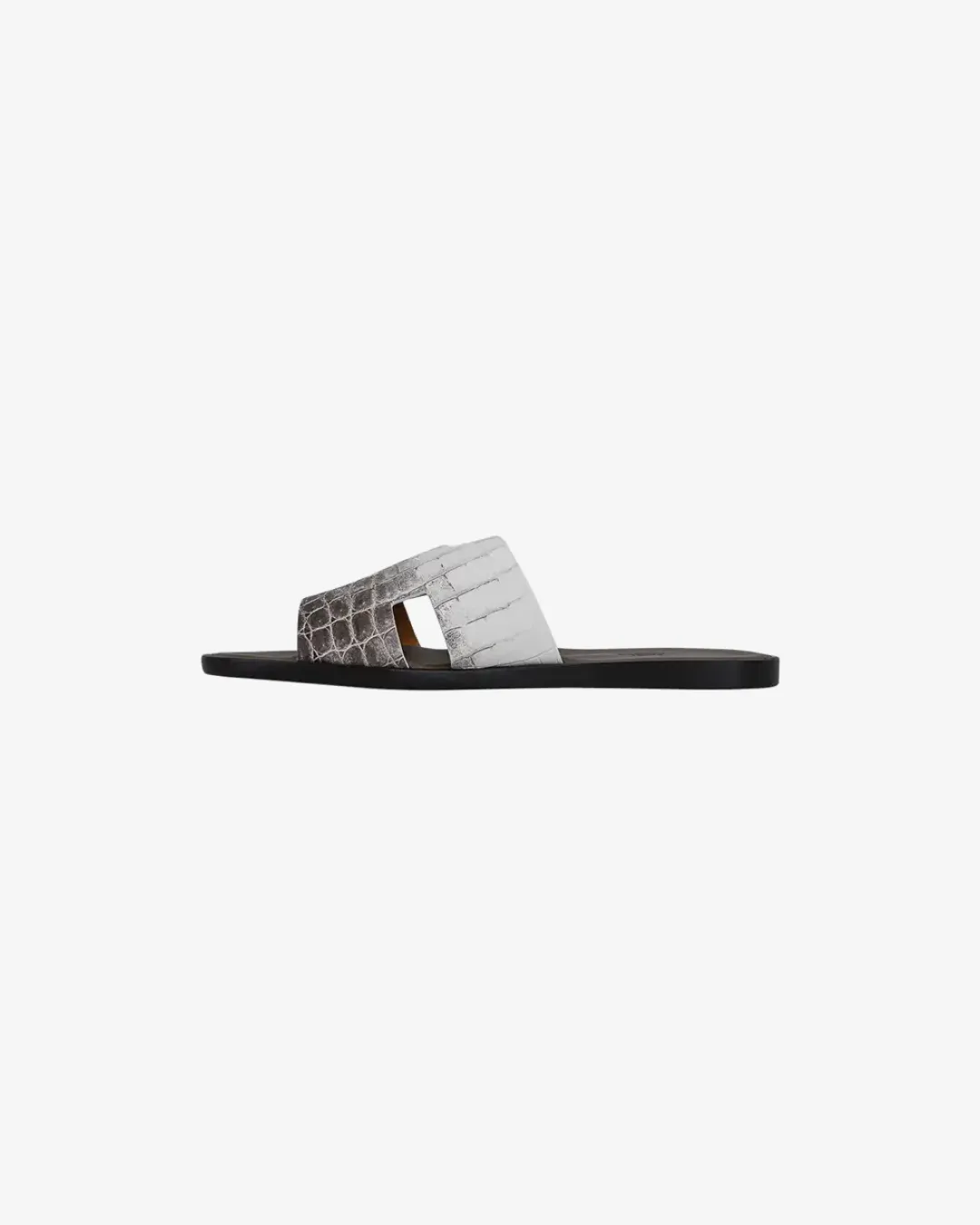Hermes Himalayan Blanc Crocodile Izmir Sandal