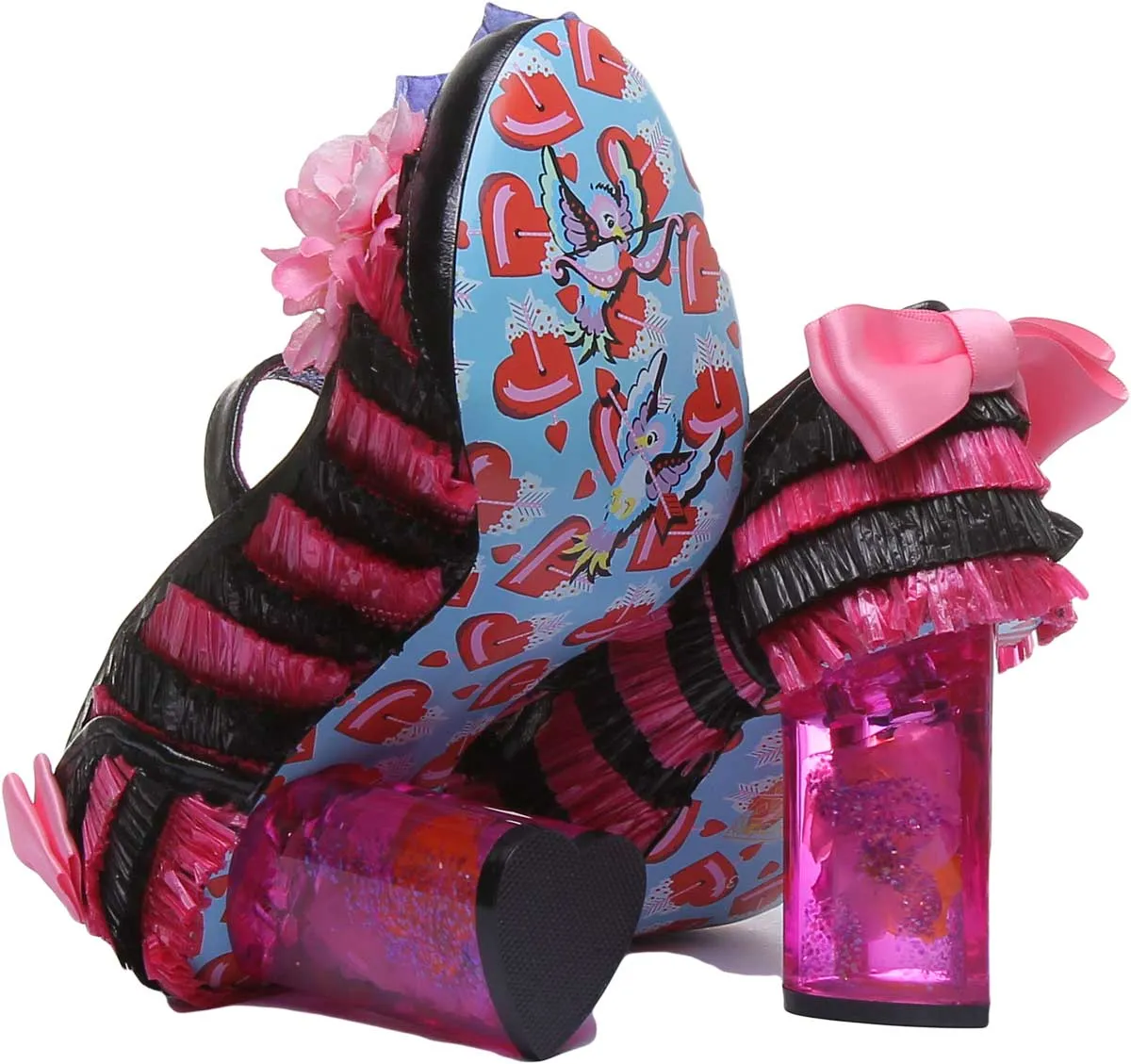 Irregular Choice Amore In Black Pink