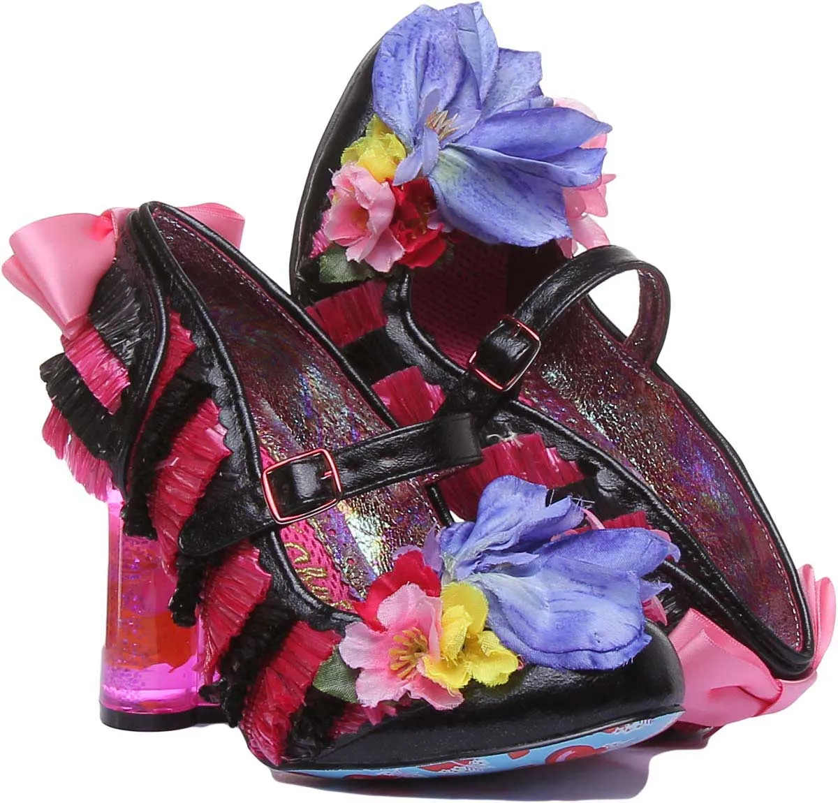 Irregular Choice Amore In Black Pink
