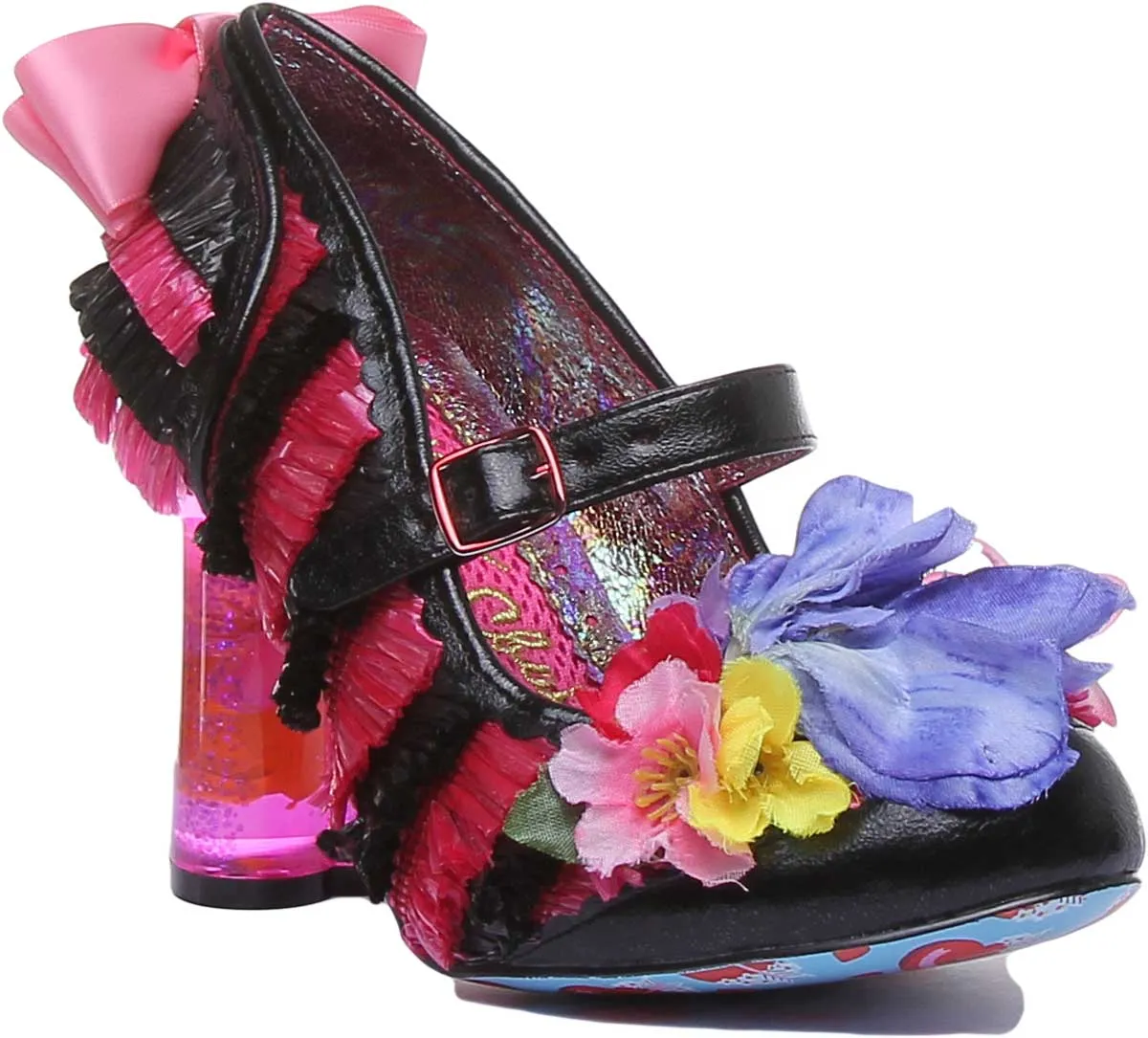 Irregular Choice Amore In Black Pink