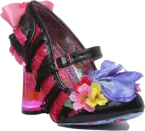 Irregular Choice Amore In Black Pink