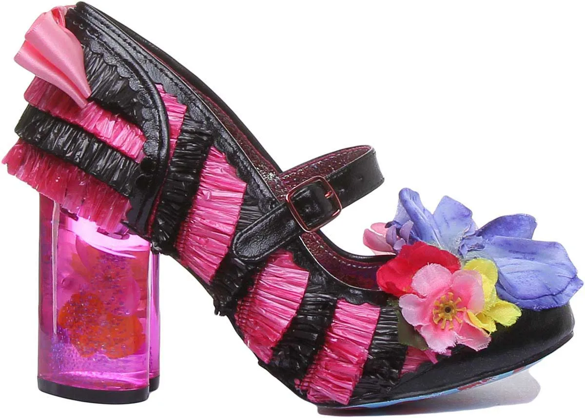 Irregular Choice Amore In Black Pink