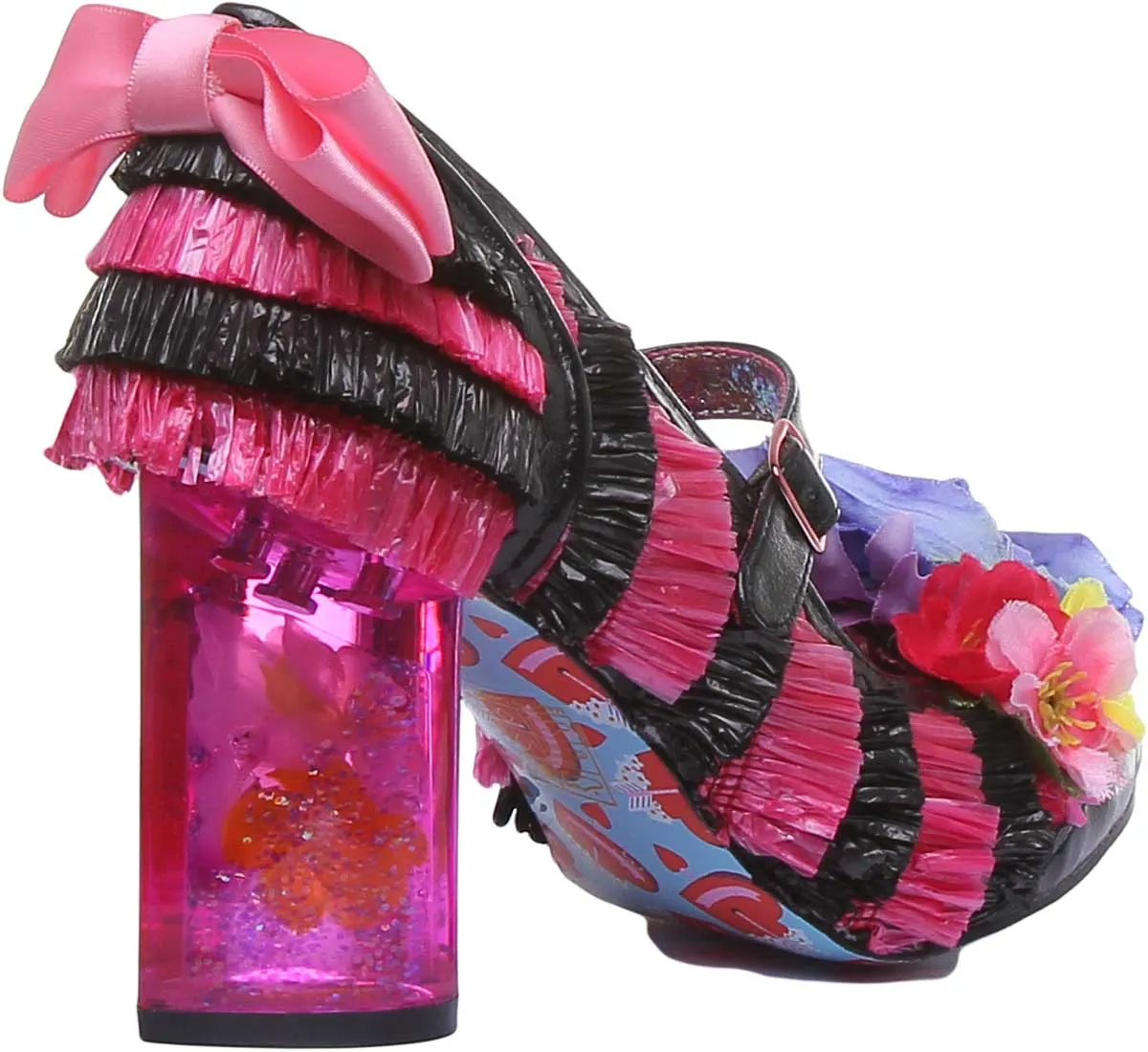Irregular Choice Amore In Black Pink