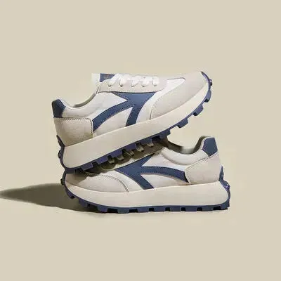 Lace Up Contrast Platform Athletic Shoes