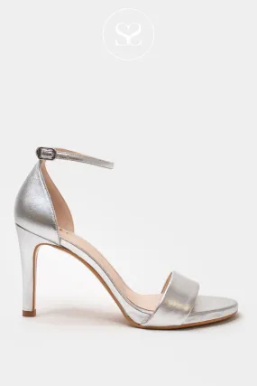 LODI IGOR-X SILVER HIGH HEEL SANDALS