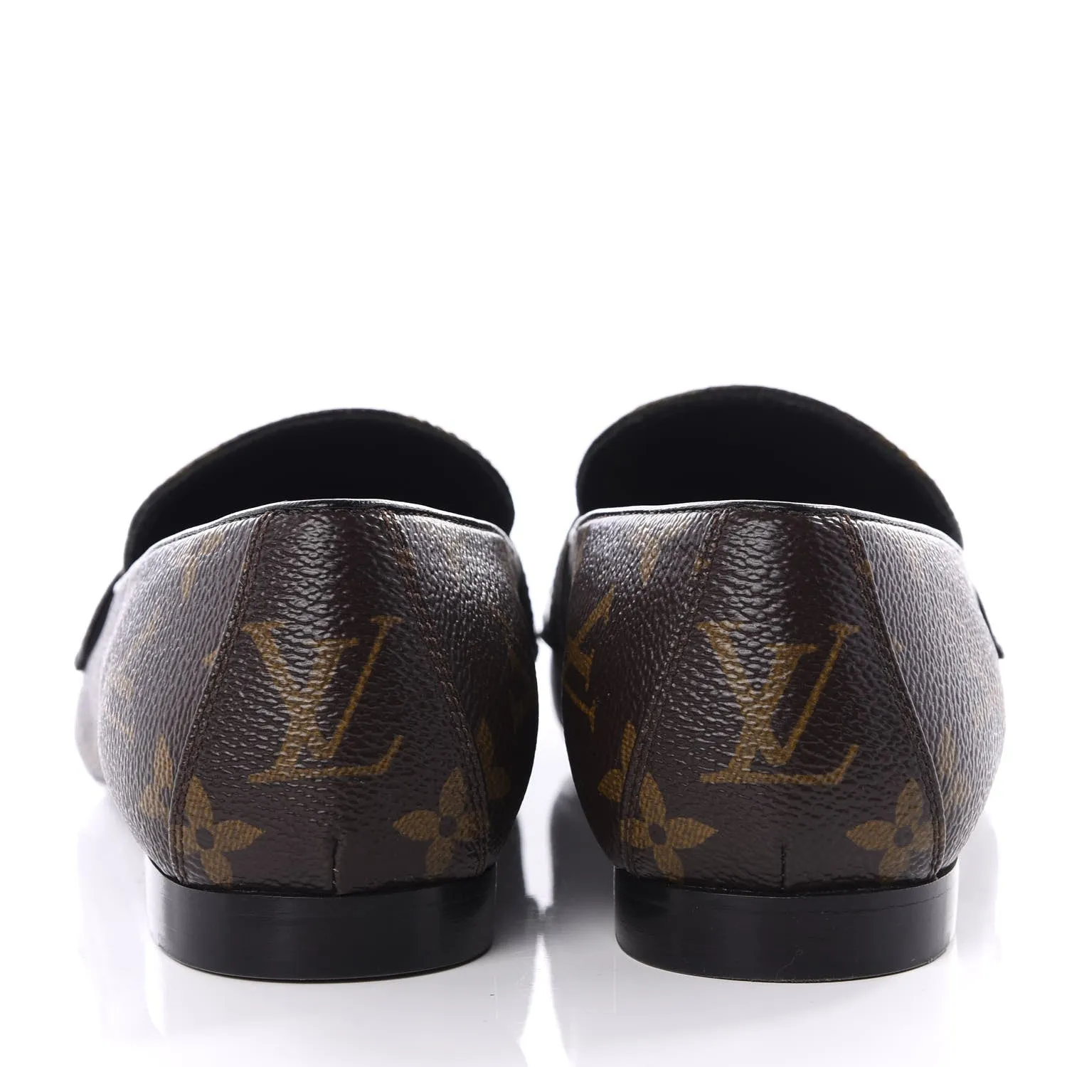 LOUIS VUITTON MONOGRAM UPPERCASE LOAFERS
