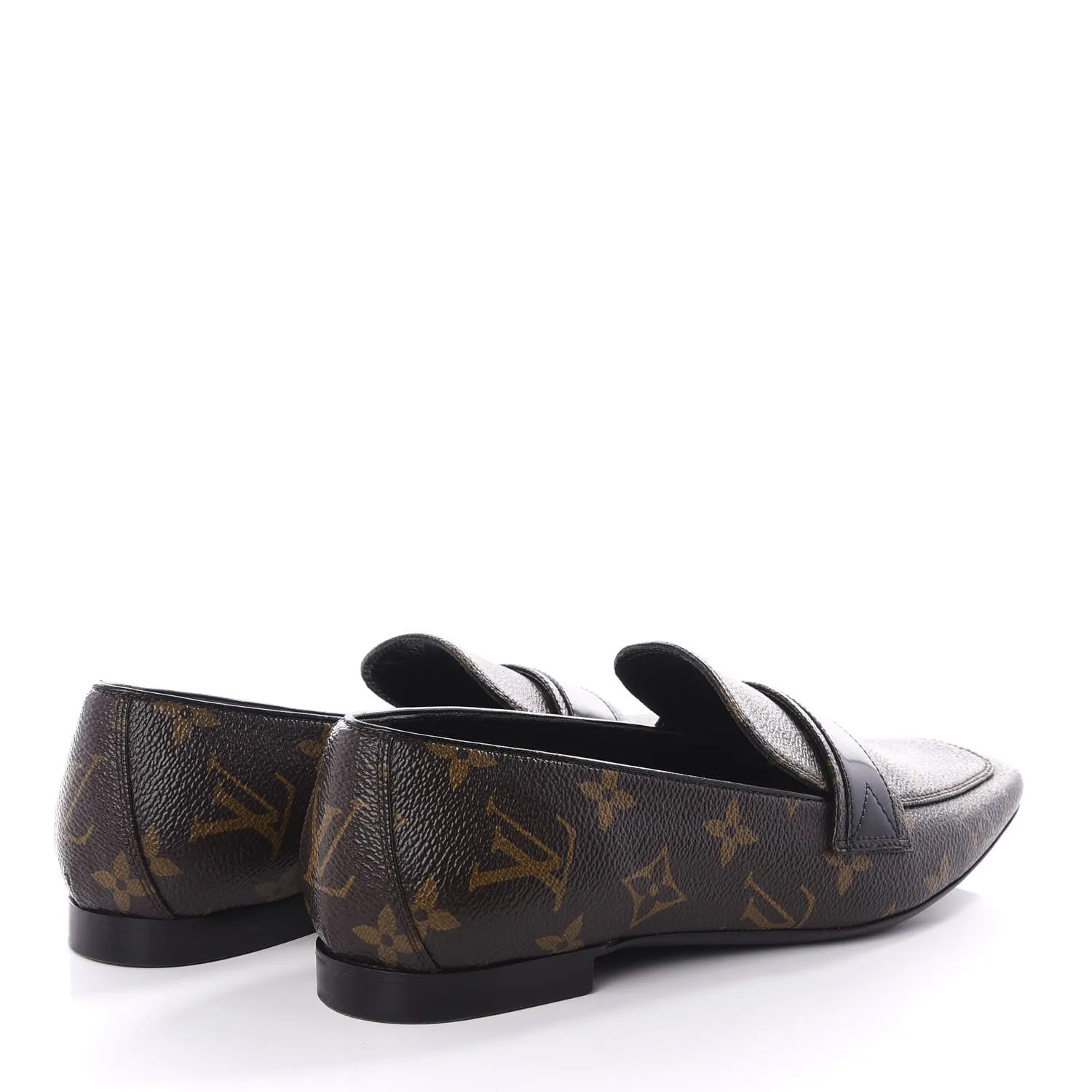 LOUIS VUITTON MONOGRAM UPPERCASE LOAFERS