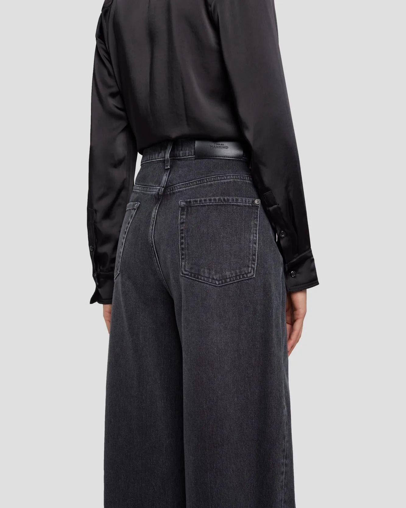 MANKIND Zoey Super Wide Leg in Licorice