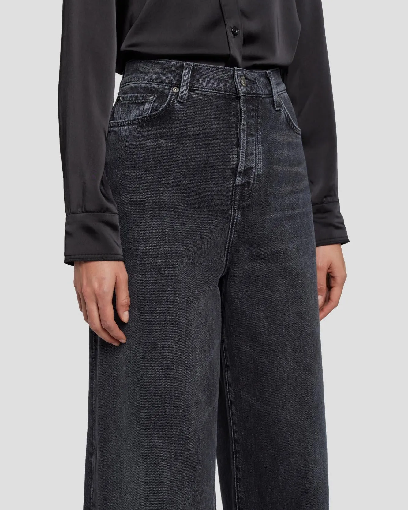 MANKIND Zoey Super Wide Leg in Licorice