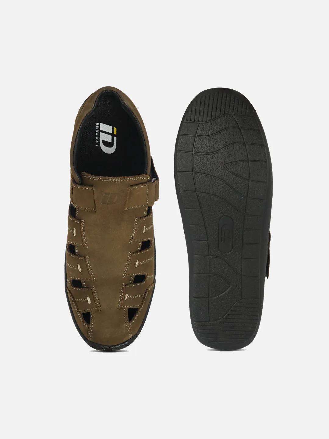 Men's Olive Huarache Sandal (ID4071)