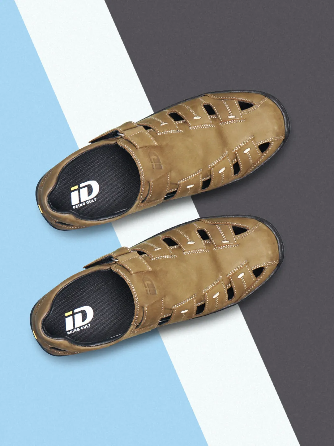 Men's Olive Huarache Sandal (ID4071)