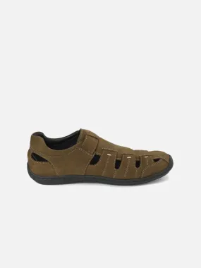 Men's Olive Huarache Sandal (ID4071)