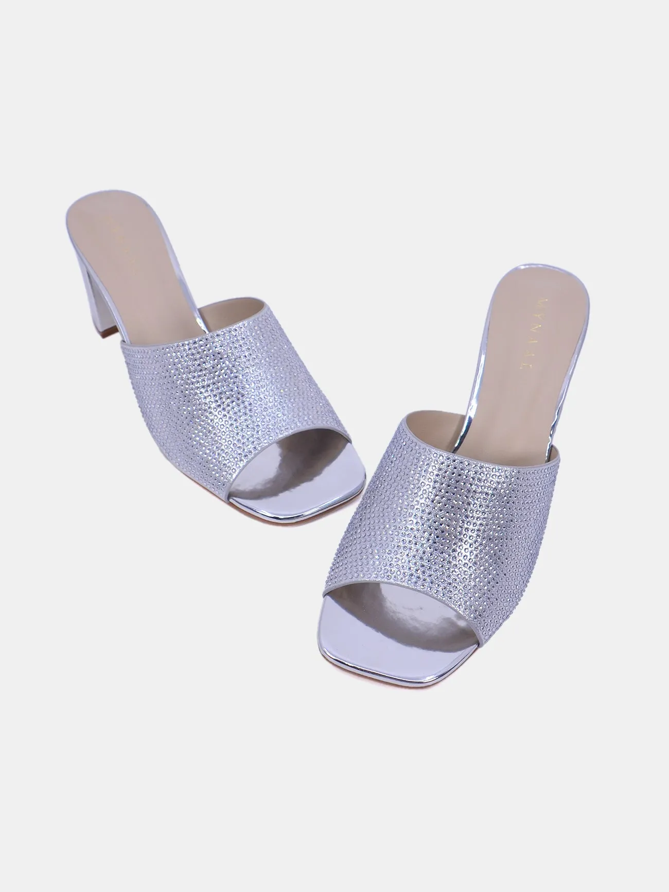 Mynaal Sparkle Women's Block Heel Sandals