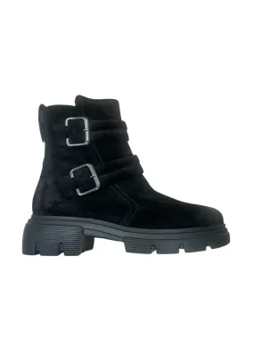 Paul Green black suede ankle boots