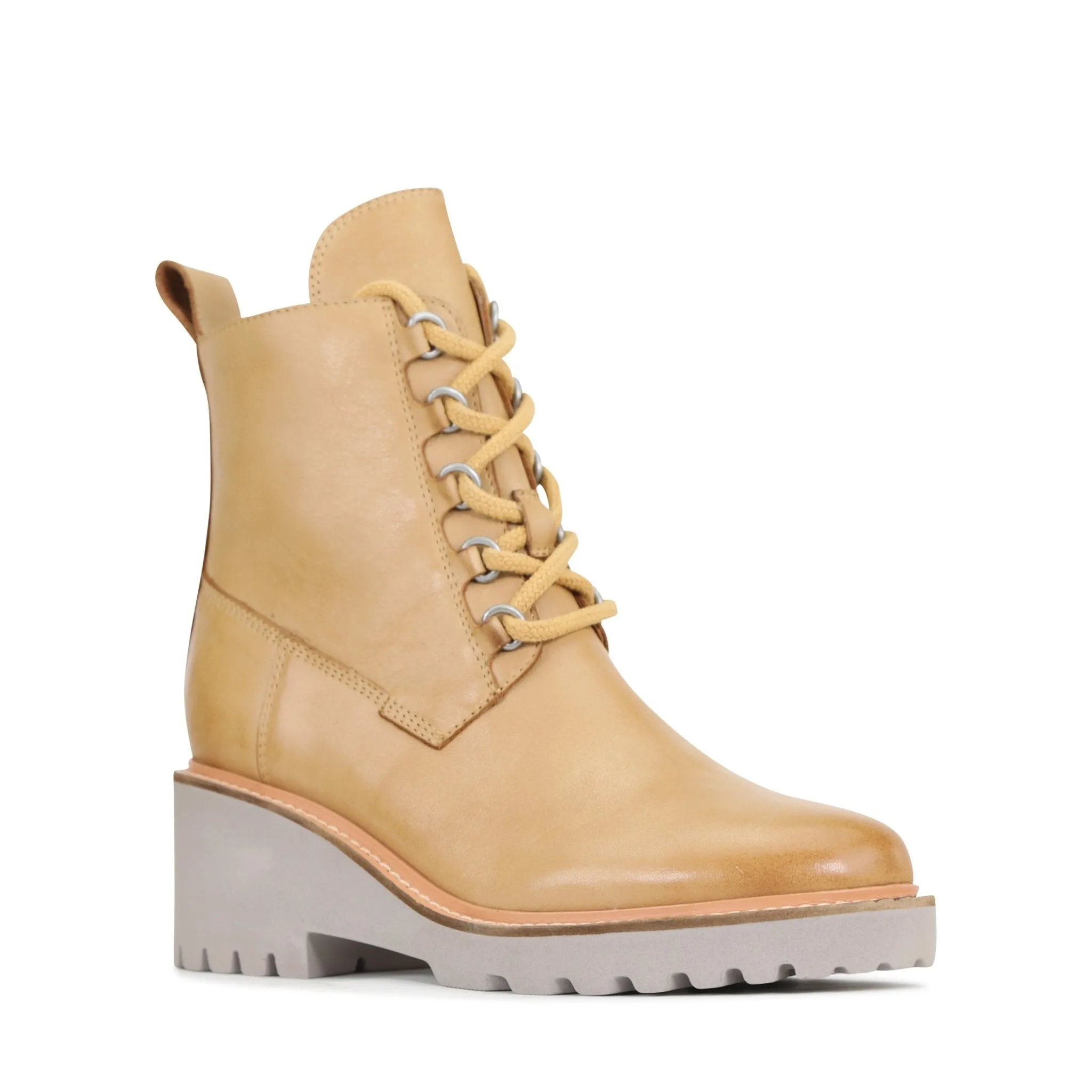 PAYSON LEATHER WEDGE ANKLE BOOTS