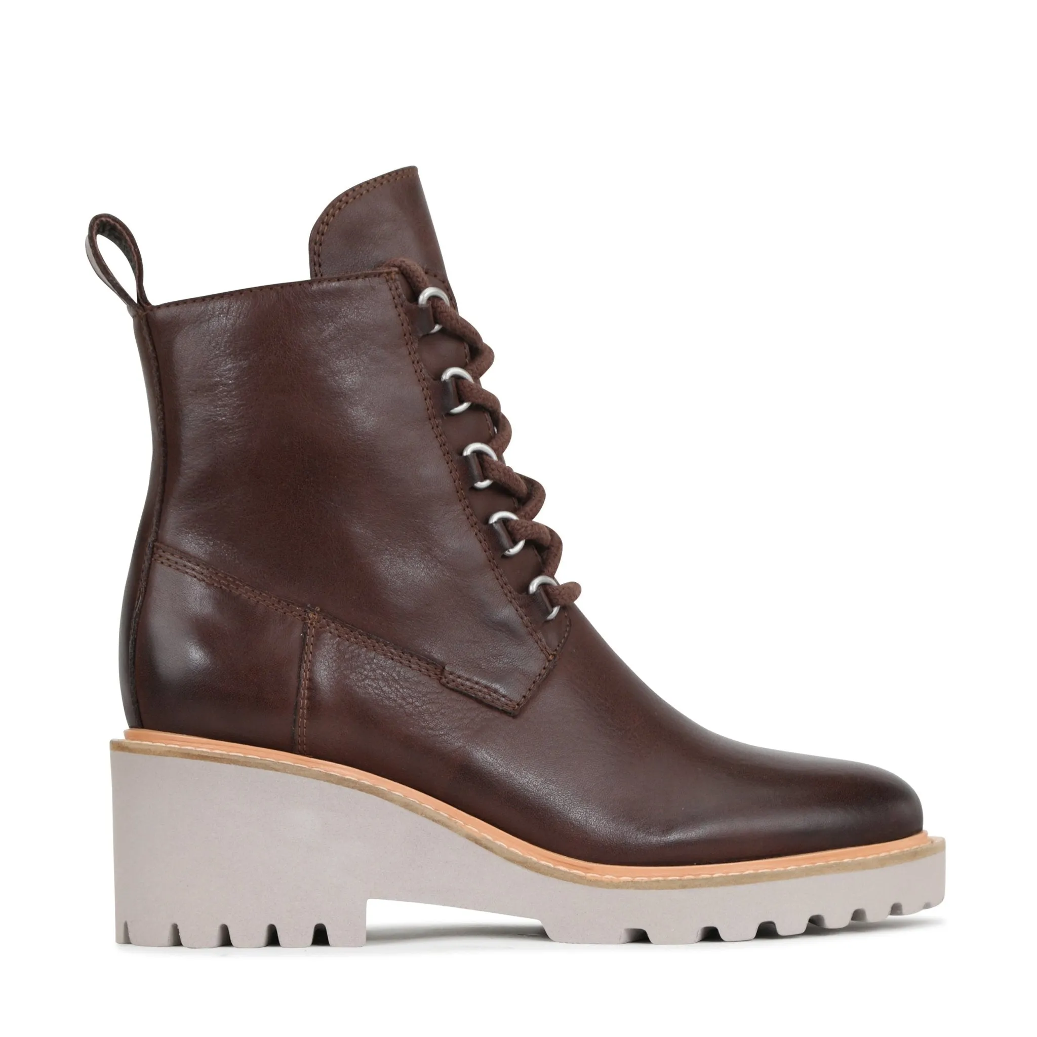 PAYSON LEATHER WEDGE ANKLE BOOTS